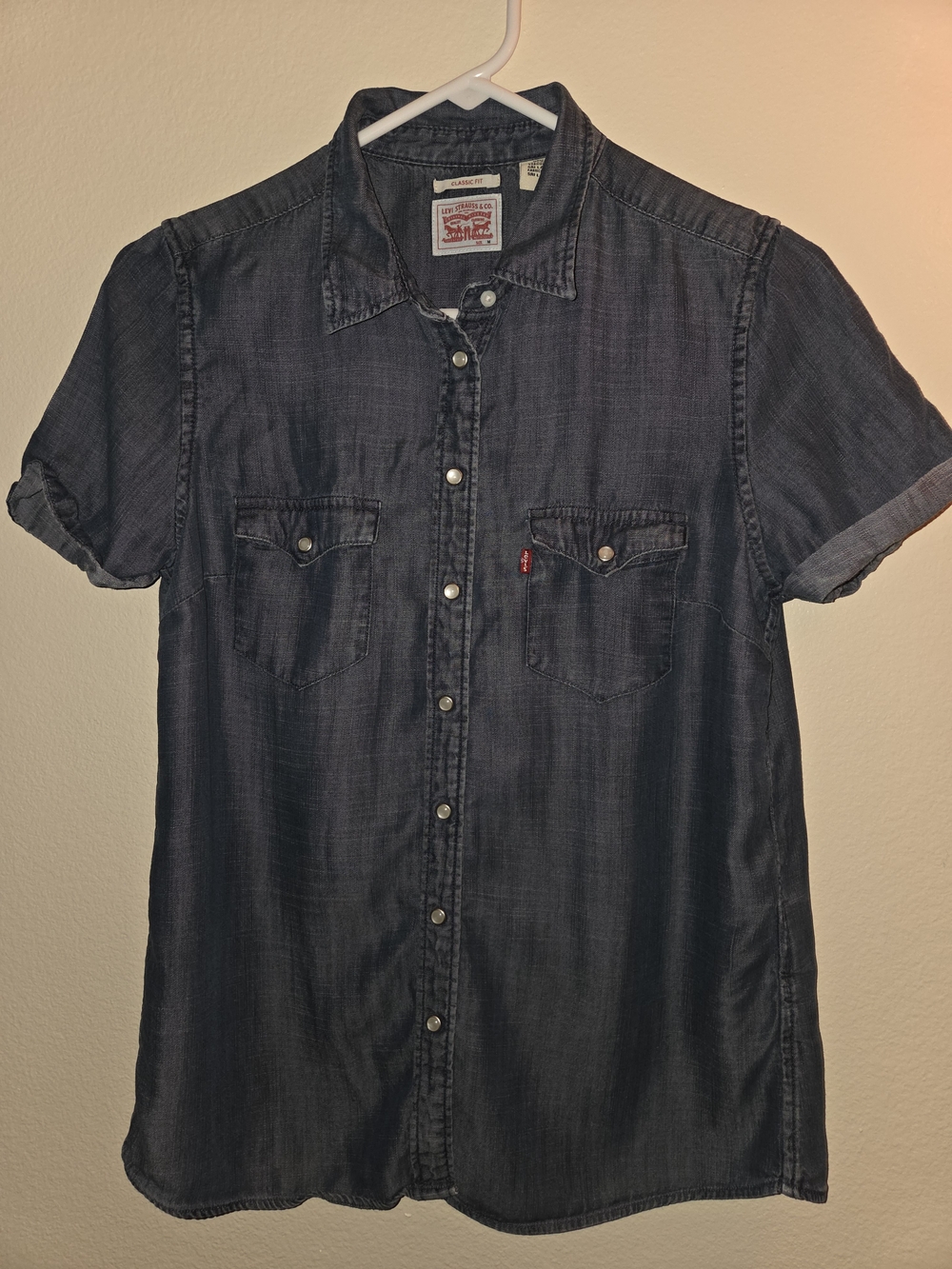 Levi's Dark Indigo Short-Sleeve Denim Shirt
